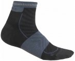 Icebreaker Damen Run+ Ultralight Mini Socken (Größe 35 , schwarz)