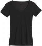 Icebreaker Damen Siren Sweetheart T-Shirt (Größe XS, schwarz)