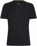 Icebreaker Herren 125 ZoneKnit Crewe T-Shirt (Größe XL, schwarz)