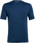 Icebreaker Herren Nature Dye Drayden T-Shirt (Größe S, Blau)