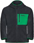 Jack Wolfskin Kinder Ice Curl Hoodie Jacke (Größe 128, schwarz)
