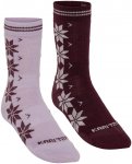 Kari Traa Damen Vinst Wool Socken 2er Pack (Größe 39 , lila)