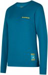 La Sportiva Damen Climbing on the Moon Pullover (Größe S, blau)
