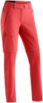 Maier Sports Damen Nata Zip Loop Zip Off Hose (Größe 3XL, rot)