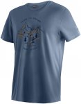Maier Sports Herren Dieter Print T-Shirt (Größe S, blau)