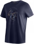 Maier Sports Herren Dieter Print T-Shirt (Größe M, blau)