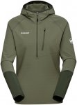 Mammut Damen Madris Light ML Half Zip Hoodie (Größe XS, oliv)