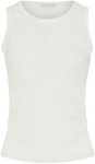 Mandala Damen Cropped Ruffled Top (Größe L, weiss)
