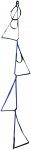 Metolius Alpine Aider 3/4 Steigschlinge (Größe One Size, blau)