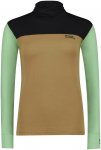 Mons Royale Damen Yotei Merino High Neck Longsleeve (Größe S, braun)