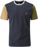 moon Herren Colour Block T-Shirt (Größe S, blau)