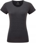 Mountain Equipment Damen Groundup Stripe T-Shirt (Größe M, blau)