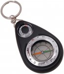 Munkees Compass/Thermometer Keychain (Größe One Size, schwarz)