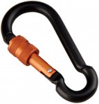 Munkees Pear-Shape Carabiner w. Screw Lock (Größe 8x80mm, orange)
