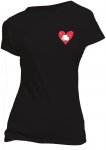 Nograd Damen Coeur De Pierre T-Shirt (Größe S, schwarz)