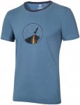 Ocun Herren Classic Organic Rainbow Rocket T-Shirt (Größe L, blau)