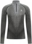 Odlo Herren Blackcomb Eco Half Zip Longsleeve (Größe S, schwarz)
