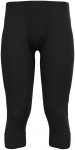 Odlo Herren Merino 200 3/4 Hose (Größe S, schwarz)
