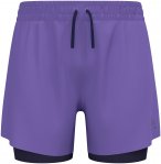 Odlo Herren Zeroweight 5 Inch 2-in-1 Shorts (Größe XXL, lila)