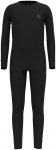 Odlo Kinder Merino 200 Unterwäsche Set (Größe 128, schwarz)