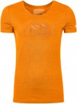 Ortovox Damen 150 Cool Vintage Badge T-Shirt (Größe XS, orange)