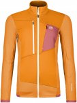 Ortovox Damen Fleece Grid Jacke (Größe XS, orange)