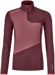Ortovox Damen Fleece Light Zip Neck Longsleeve (Größe S, rot)