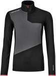 Ortovox Damen Fleece Light Zip Neck Longsleeve (Größe XL, schwarz)