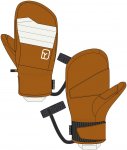 Ortovox Damen Full Leather Mitten Handschuhe (Größe L, braun)