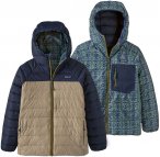 Patagonia Kinder Revers Down Sweater Hoodie Jacke (Größe L, blau)