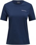 Peak Performance Damen Explore Logo T-Shirt (Größe S, blau)