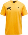 Peak Performance Herren Explore Graphic T-Shirt (Größe M, orange)