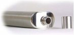 basic Nature Edelstahl Flachmann, brush (Größe 125ML, silber)