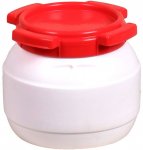 basic Nature Weithalstonne rund (Größe 15.4L, weiss)