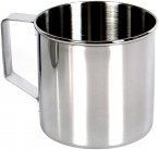 basic Nature Zebra Edelstahlbecher (Größe 0.25L, grau)