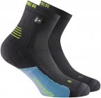 Rohner Run Pro Quarter Socken (Größe 36 , schwarz)