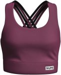 Rupe Damen Monochrome Braided Sport BH (Größe XS, rot)