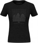 Salewa Damen Eagle Dotted MTN AM T-Shirt (Größe S, schwarz)