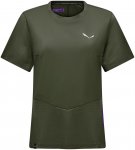 Salewa Damen Pedroc Dry Hyb T-Shirt (Größe L, oliv)