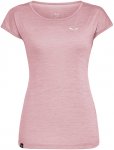Salewa Damen Puez Melange Dry T-Shirt (Größe L, pink)