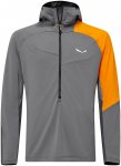 Salewa Herren NXT Hyb 1/2 Zip Hoodie (Größe M, grau)