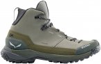 Salewa Herren Puez Leather Mid PTX Schuhe (Größe 48.5, grau)