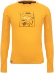 Salewa Kinder Pure Graphic Dry Longsleeve (Größe 116, gelb)
