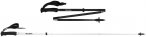 Salewa Pedroc Carbonium Wanderstöcke (Größe 135CM, schwarz)