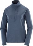 Salomon Damen Essential Lightwarm HZ Pullover (Größe S, blau)