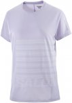 Salomon Damen Sense Aero GFX T-Shirt (Größe XS, blau)