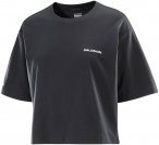 Salomon Damen Short Relaxed T-Shirt (Größe L, schwarz)