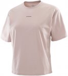 Salomon Damen Trackline T-Shirt (Größe XL, beige)