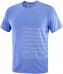 Salomon Herren Sense Aero GFX T-Shirt (Größe XL, blau)