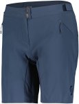 Scott Damen Endurance W/pad MTB Hose kurz (Größe XS, blau)
